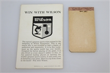 Two Rules of Golf Booklets, The 'Ri-Co' Muffler, Wilson Hint Book, Postcard, & Score Book