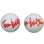 Two Todd Hamilton Signed Golf Balls JSA ALOA