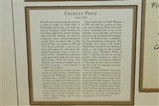 Charles Price's 1988 One of '100 Heroes of the First Century of Golf' Award - Framed
