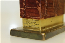 Bobby Jones' Personal Used Desk Lighter Gifted to HOF Writer Charles Price - W/Provenance- GWAA 1st Prize For Writing