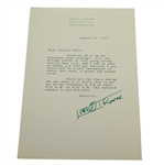 Lowell Thomas Signed Four Letters to Charles Price JSA ALOA