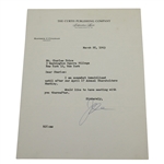 Matthew J. Culligan Signed Two Letters to Charles Price JSA ALOA