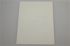Matthew J. Culligan Signed Two Letters to Charles Price JSA ALOA