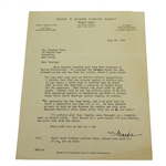 Sydney A. Sanders Signed Three Letters to Charles Price JSA ALOA