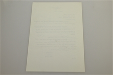 Leo Fraser Signed Five Letters to Charles Price JSA ALOA