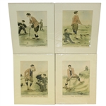 Four Edmund Fuller Prints - The Last Put, Fore, The Bunker, & Entitled to See the Ball