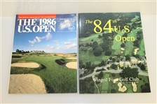 1973, 1983, 1984, & 1986 US Open Championship Official Programs