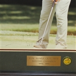 José María Olazábal Signed Masters Shot Display with Notation - Framed JSA ALOA