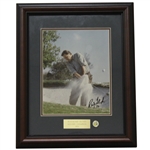 Ray Floyd Signed Masters Shot Display with Notation - Framed JSA ALOA