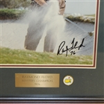 Ray Floyd Signed Masters Shot Display with Notation - Framed JSA ALOA