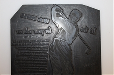 Bobby Jones Printing Plate Standard Car Service Circa 1940's