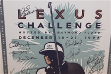 1996 Lexus Challenge Poster Signed By Participants Including Arnold Palmer, Ken Griffey Jr., Sean Connery, Kevin Costner