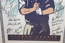 1996 Lexus Challenge Poster Signed By Participants Including Arnold Palmer, Ken Griffey Jr., Sean Connery, Kevin Costner
