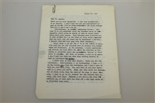 Lowell Thomas Signed Four Letters to Charles Price JSA ALOA