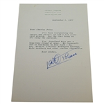 Lowell Thomas Signed Four Letters to Charles Price JSA ALOA
