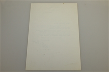 Lowell Thomas Signed Four Letters to Charles Price JSA ALOA