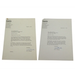A. L. Binder Signed Two Letters to Charles Price JSA ALOA