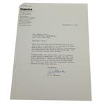 A. L. Binder Signed Two Letters to Charles Price JSA ALOA