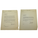 Robert F. Goheen Signed Two Letters to Charles Price JSA ALOA
