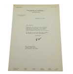 Victor Armstrong Signed Two Letters to Charles Price JSA ALOA