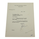 Matthew J. Culligan Signed Two Letters to Charles Price JSA ALOA