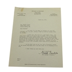Sydney A. Sanders Signed Three Letters to Charles Price JSA ALOA