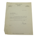 Sydney A. Sanders Signed Three Letters to Charles Price JSA ALOA