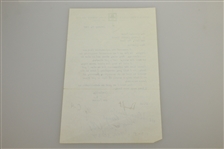 Leo Fraser Signed Five Letters to Charles Price JSA ALOA