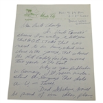 Leo Fraser Signed Five Letters to Charles Price JSA ALOA