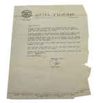 Paul Hahn Signed Five Letters/Postcards to Charles Price - 1950's JSA ALOA 