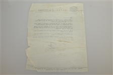 Paul Hahn Signed Five Letters/Postcards to Charles Price - 1950's JSA ALOA 