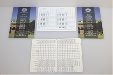 Gary Player Signed Augusta National, Aronimink, & Medinah(x2) Scorecards JSA ALOA