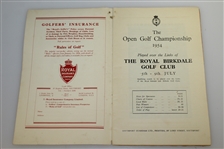 1954 The Open at Royal Birkdale Official Monday Programme - Peter Thomson Winner