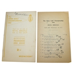 1954 The Open at Royal Birkdale Official Wednesday Programme & Drawsheet - Peter Thomson Winner