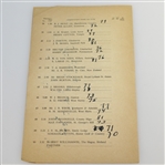1954 The Open at Royal Birkdale Official Wednesday Programme & Drawsheet - Peter Thomson Winner