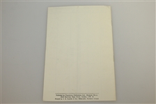 1960 British Amateur Championship Complete Lists of Starting Times Draw Sheet