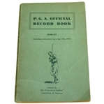1936-1937 P.G.A. Official Record Book Published by The Professional Golfers' Assn. of America