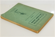 1936-1937 P.G.A. Official Record Book Published by The Professional Golfers' Assn. of America