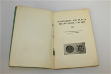 1936-1937 P.G.A. Official Record Book Published by The Professional Golfers' Assn. of America
