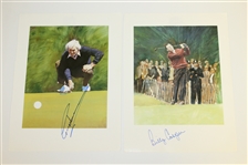 Ryder Cup History Book Pages Signed by Nelson, Faldo, Ford, & 15 others JSA ALOA