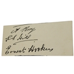 Alf Perry Signed Cut - 1935 Open Championship Winner & 3x Ryder Cupper JSA ALAO