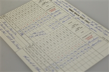 1961 USC Amateur Championship at Pebble Beach 2nd Round corecard JSA ALOA