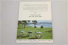 1961 USC Amateur Championship at Pebble Beach 2nd Round corecard JSA ALOA