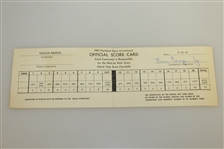 Bill 'Billy' Casper Jr. Signed 1961 Portland Open Invitational Scorecard JSA ALOA