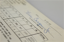 Bill 'Billy' Casper Jr. Signed 1961 Portland Open Invitational Scorecard JSA ALOA