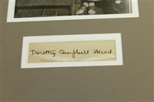 Dorothy Campbell Herd Signed Cut Album Page with Wire Photo - Matted JSA ALOA