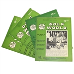 Four Vintage 'Golf World' Weekly Golf Magazines - Sept 1952 & Jan-Feb-March 1954