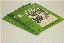 Four Vintage 'Golf World' Weekly Golf Magazines - Sept 1952 & Jan-Feb-March 1954