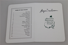 Byron Nelson Signed Augusta National Scorecard JSA ALOA