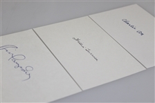 US Amateur Champs Charlie Coe, Bill Campbell, & Willie Turnesa Signed 3x5 Cards JSA ALOA
